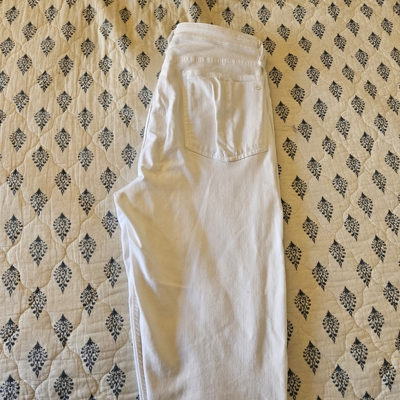 RAG & BONE Nina High-Rise Cigarette White Ankle Jeans Size 32 - Picture 7 of 12